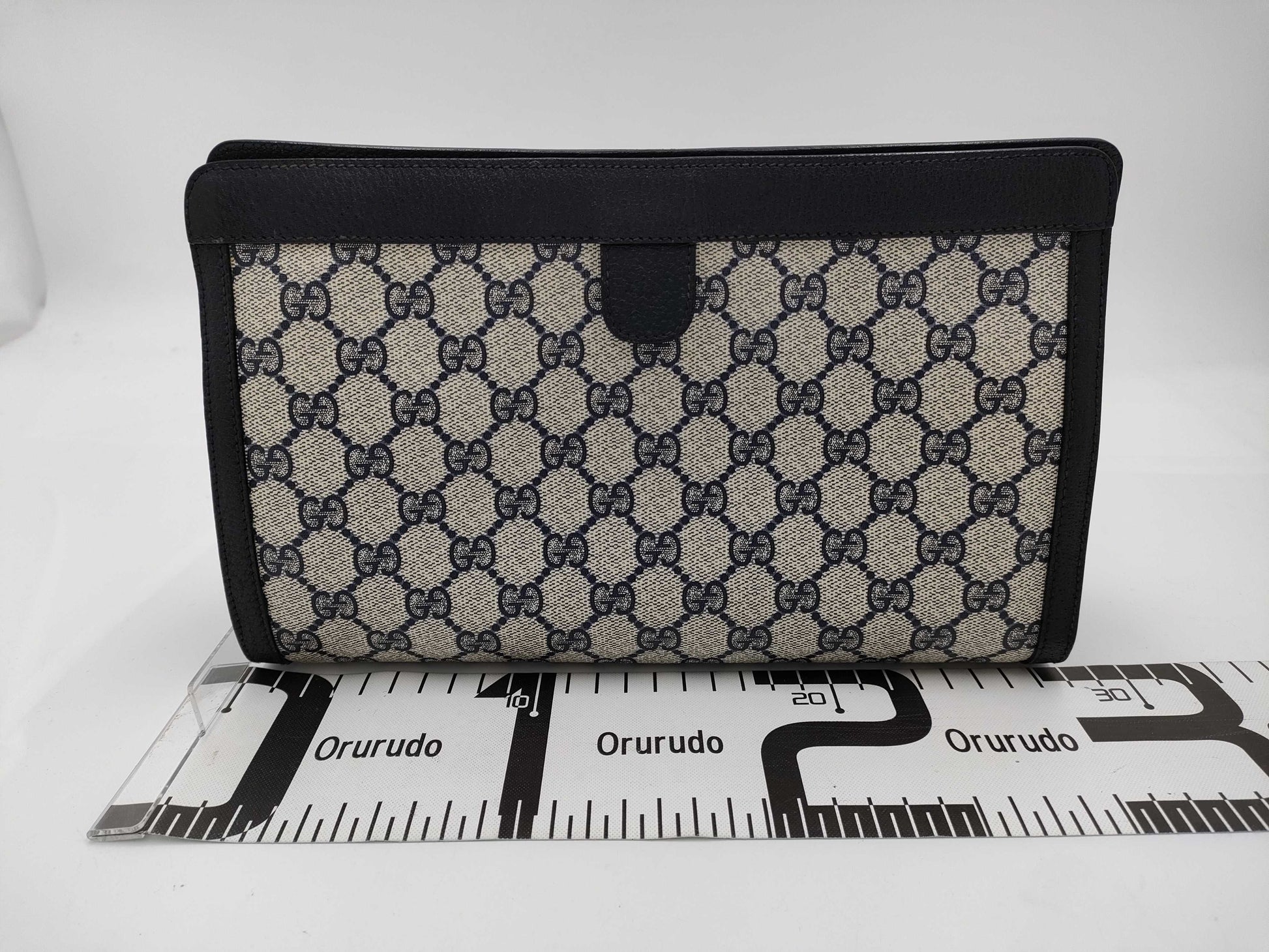 GUCCI GG Supreme OLD GUCCI / 89・01・033 / Sherry / Navy Second Bag