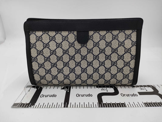 GUCCI GG Supreme OLD GUCCI / 89・01・033 / Sherry / Navy Second Bag