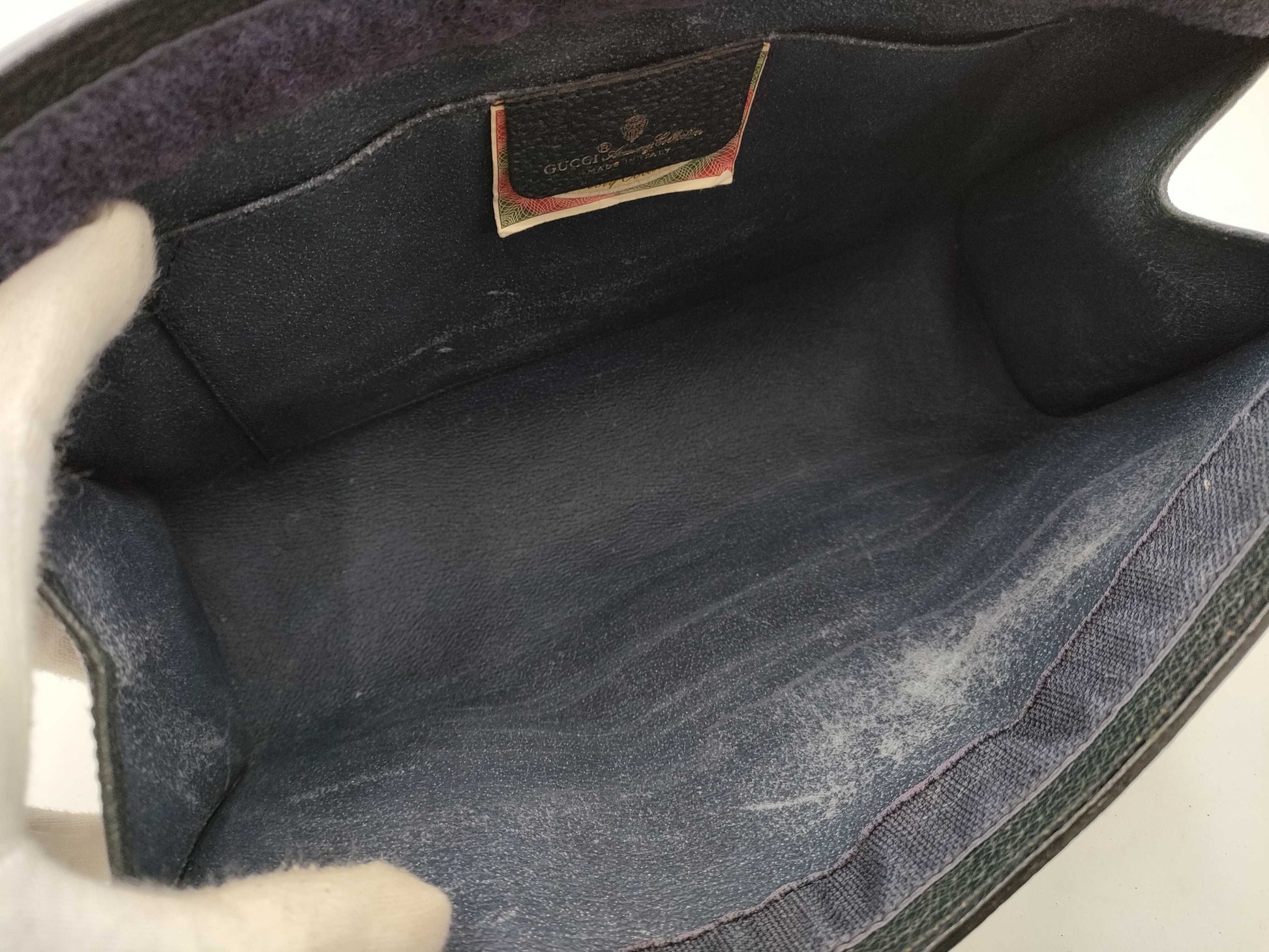 GUCCI GG Supreme OLD GUCCI / 89・01・033 / Sherry / Navy Second Bag