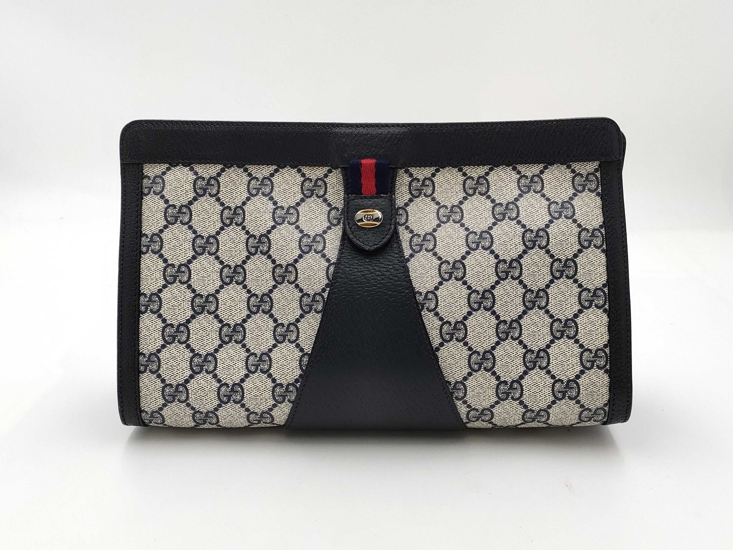 GUCCI GG Supreme OLD GUCCI / 89・01・033 / Sherry / Navy Second Bag