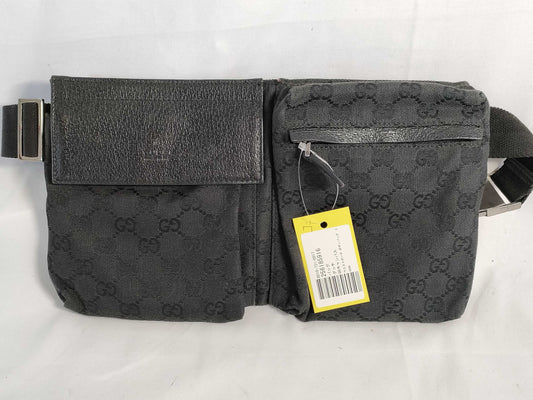 GUCCI GG Canvas Waist Pouch Body Bag 28566 Shoulder Bag