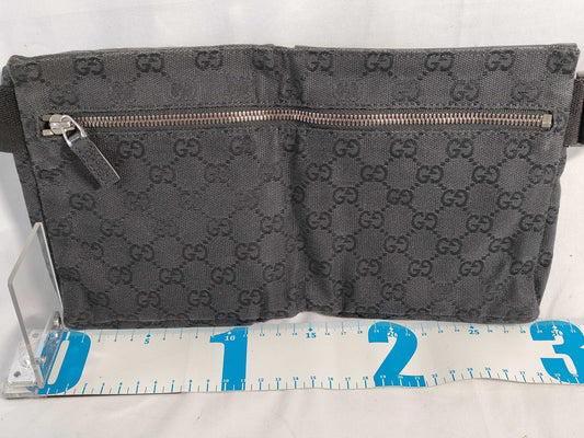GUCCI GG Canvas Waist Pouch Body Bag 28566 Shoulder Bag