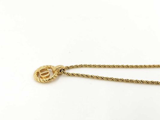 Dior Logo Circle Necklace Necklace
