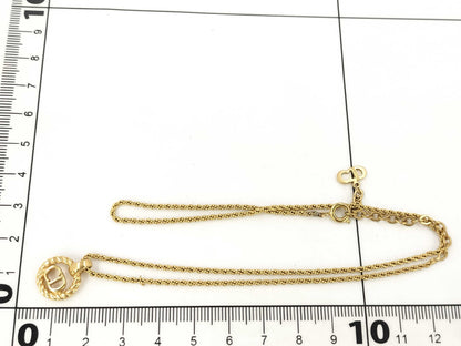 Dior Logo Circle Necklace Necklace
