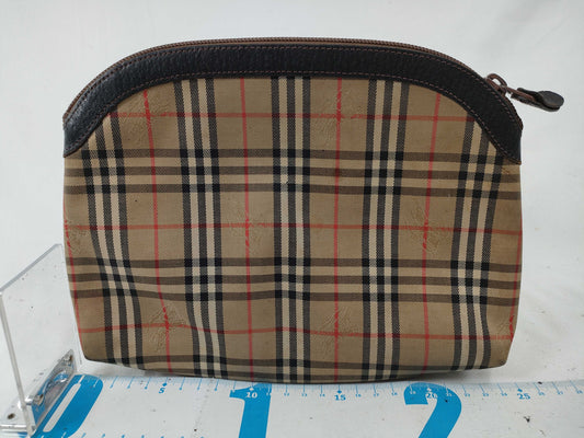 Burberrys Check Pouch