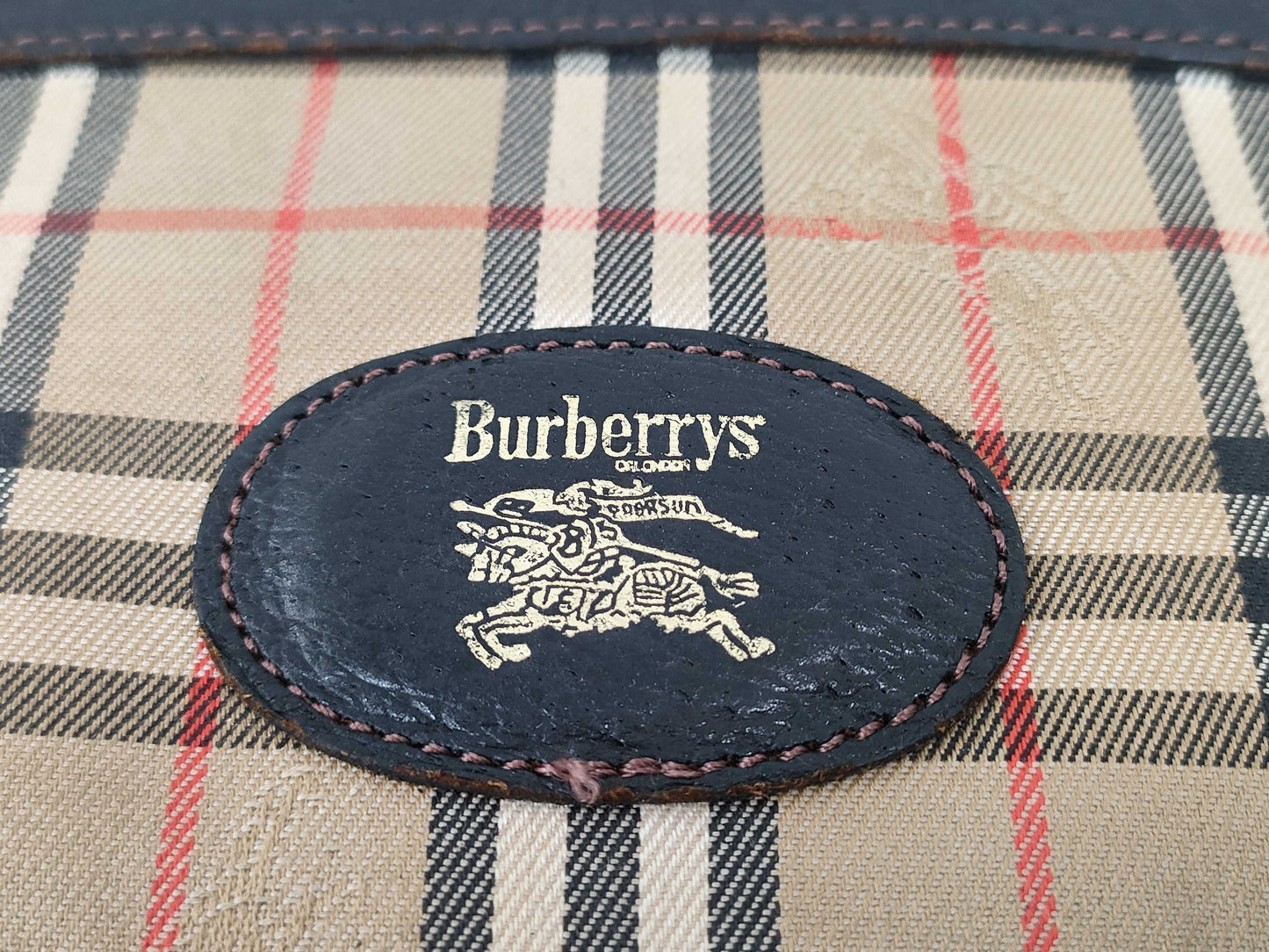 Burberrys Check Pouch