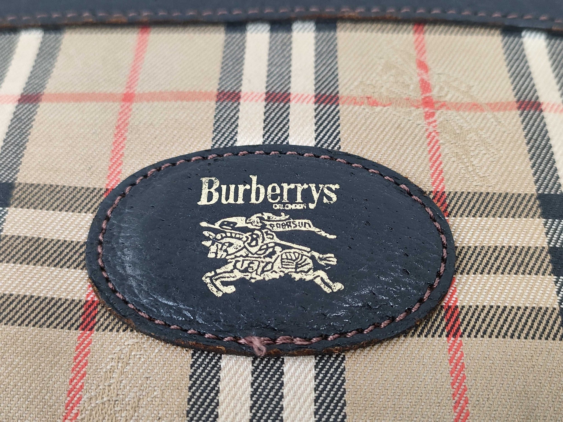 Burberrys Check Pouch