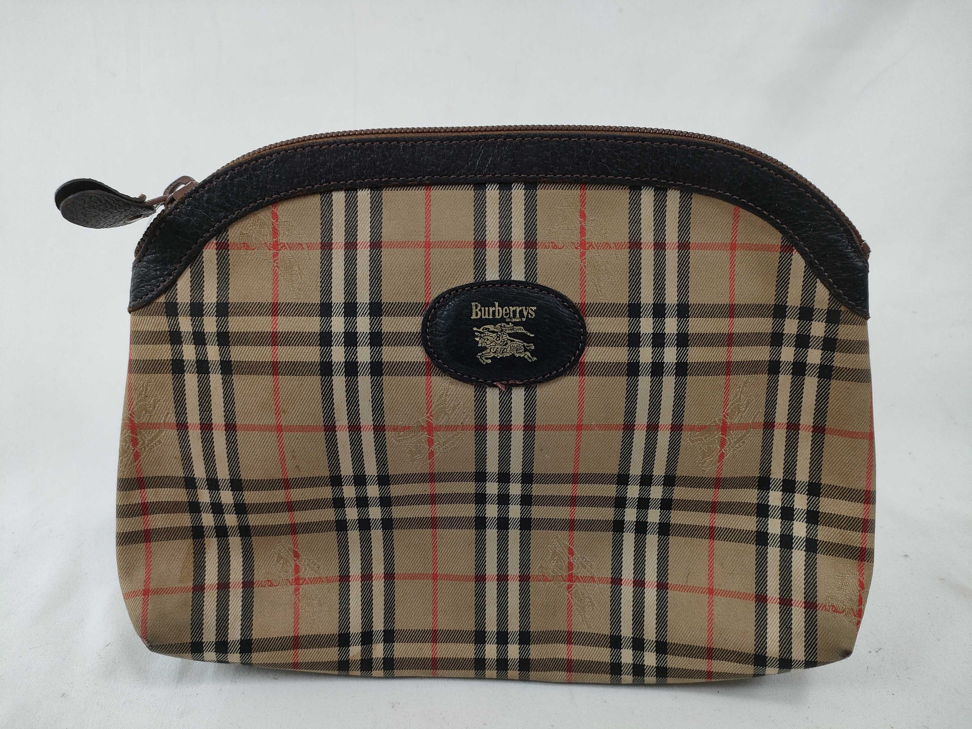 Burberrys Check Pouch
