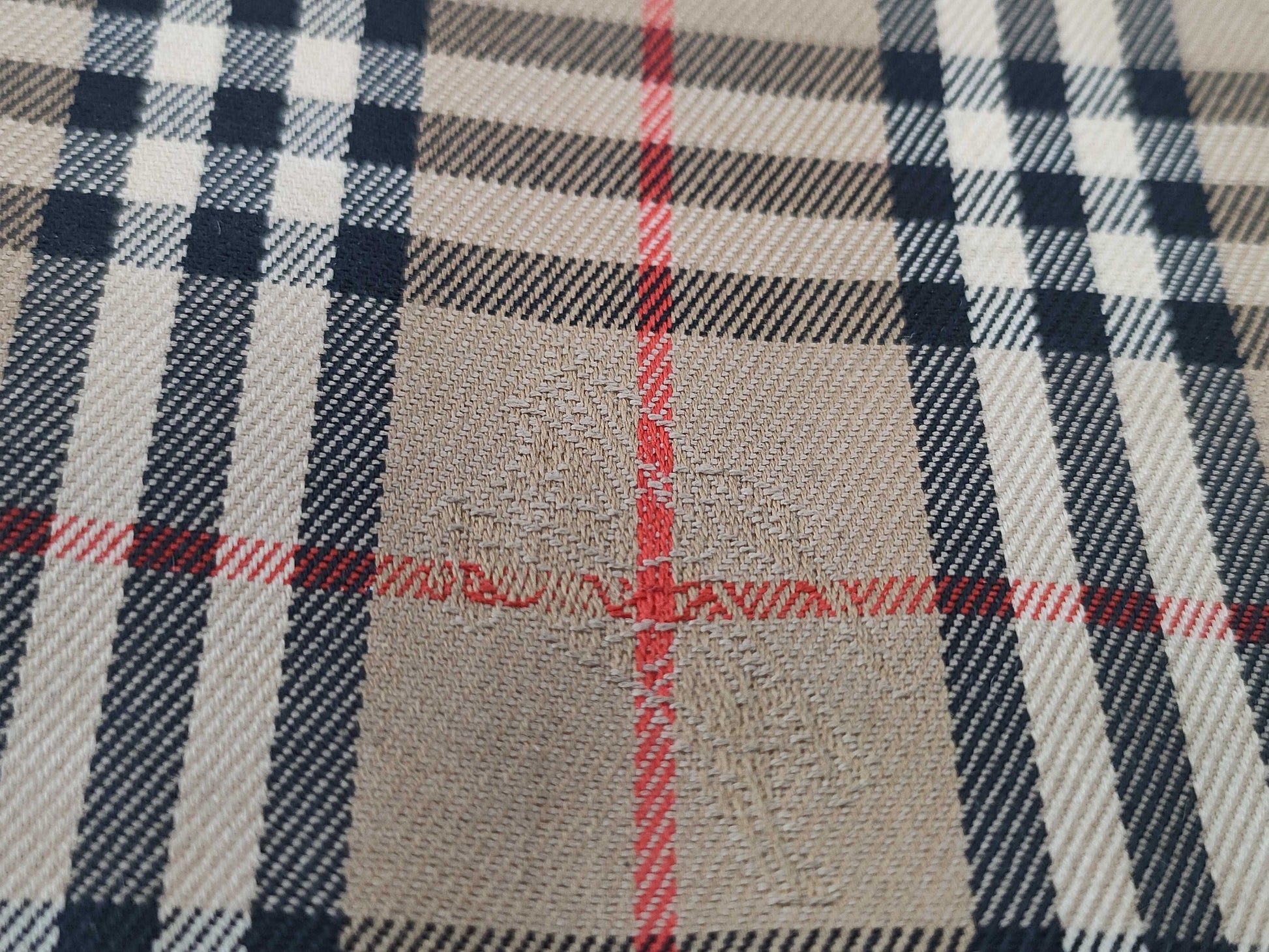 Burberrys Check Pouch