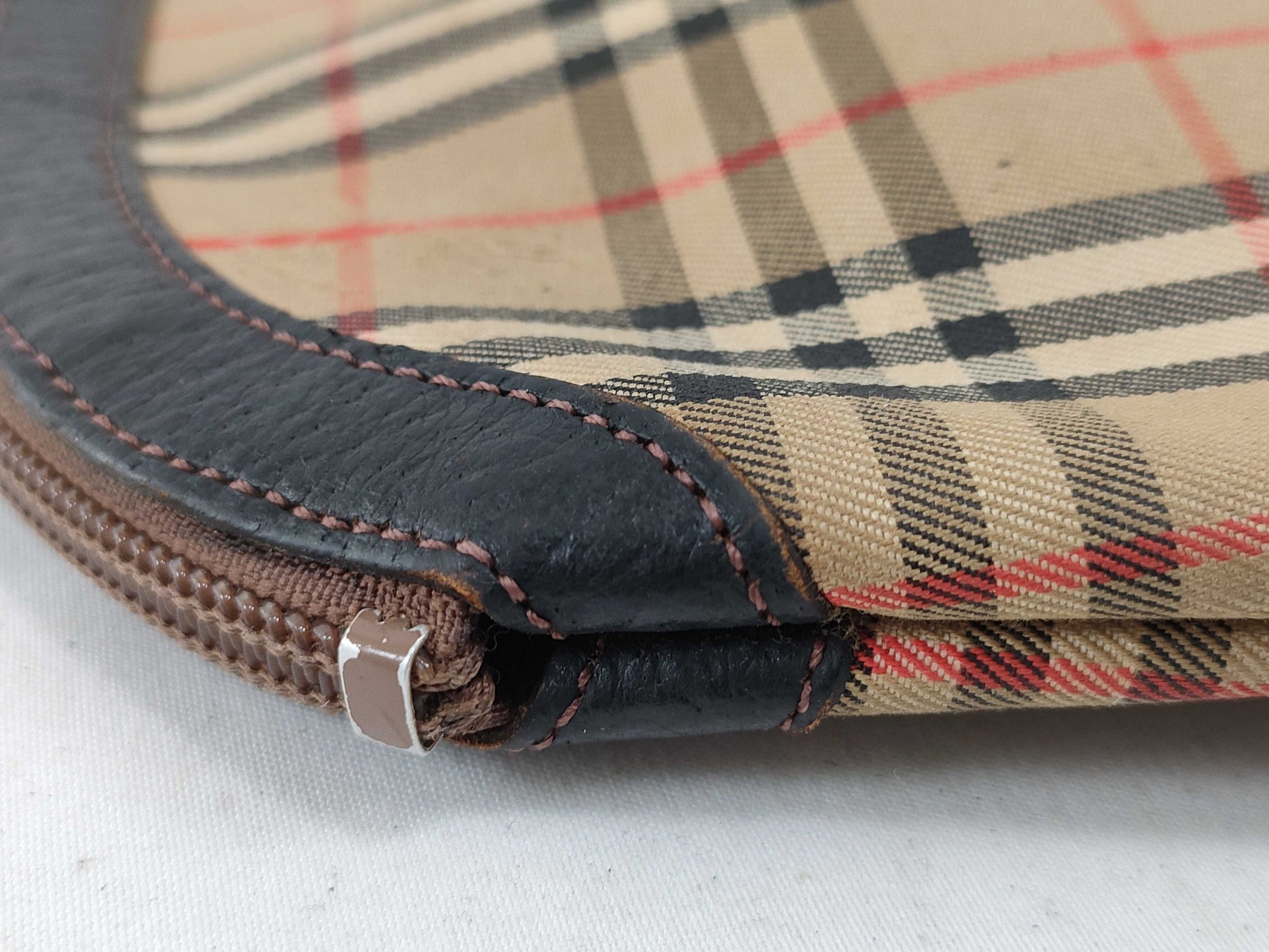 Burberrys Check Pouch