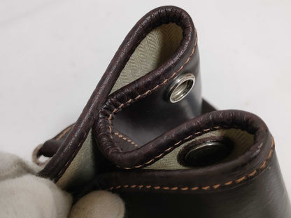 HERMES H Garden Party All Leather Brown Tote Bag