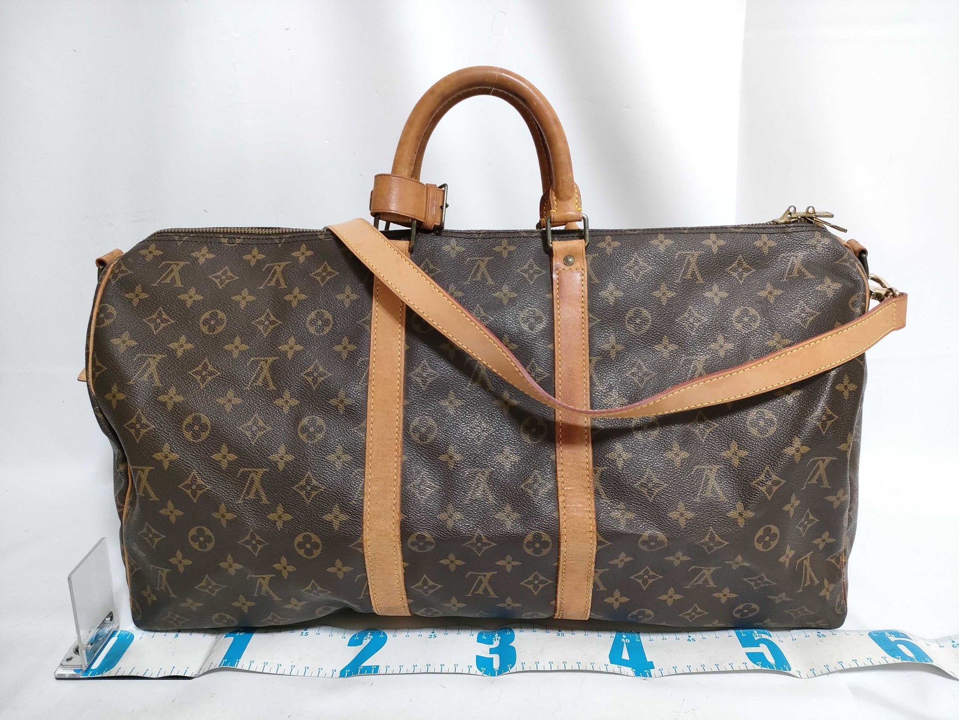 LOUIS VUITTON RFID Unverified Monogram M41414 Keepall Bandouliere 55 Boston Bag
