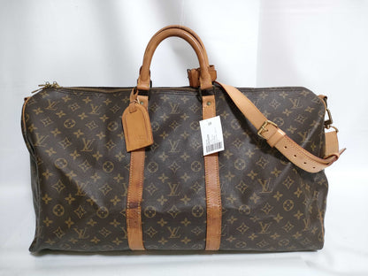 LOUIS VUITTON RFID Unverified Monogram M41414 Keepall Bandouliere 55 Boston Bag