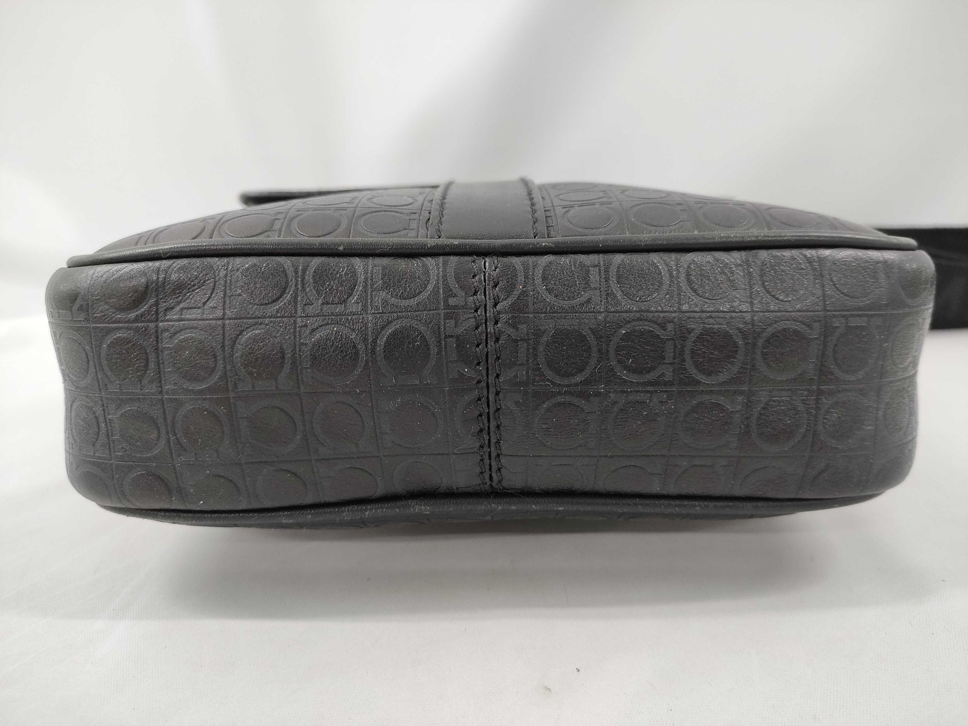 Salvatore Ferragamo Gancini Leather Shoulder Bag