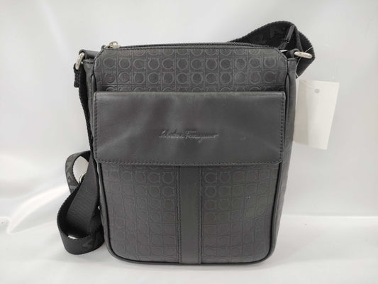 Salvatore Ferragamo Gancini Leather Shoulder Bag