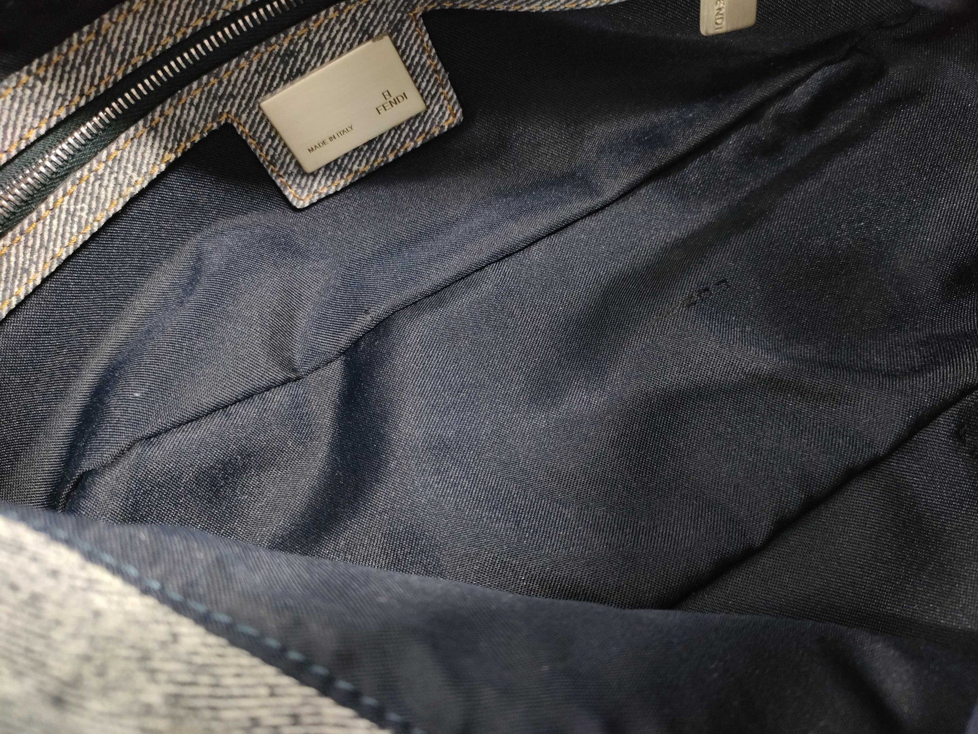 FENDI Mamma Denim Shoulder Bag