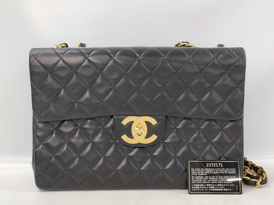 CHANEL Lambskin Dekamato 34 Shoulder Bag