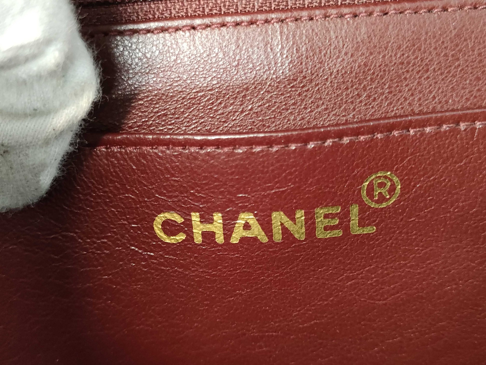 CHANEL Lambskin Dekamato 34 Shoulder Bag