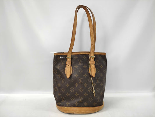 LOUIS VUITTON Monogram M42238 Petit Bucket Tote Bag
