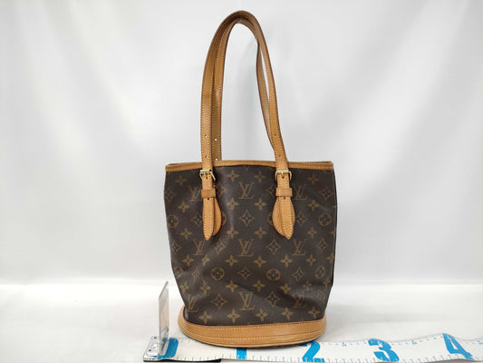 LOUIS VUITTON Monogram M42238 Petit Bucket Tote Bag