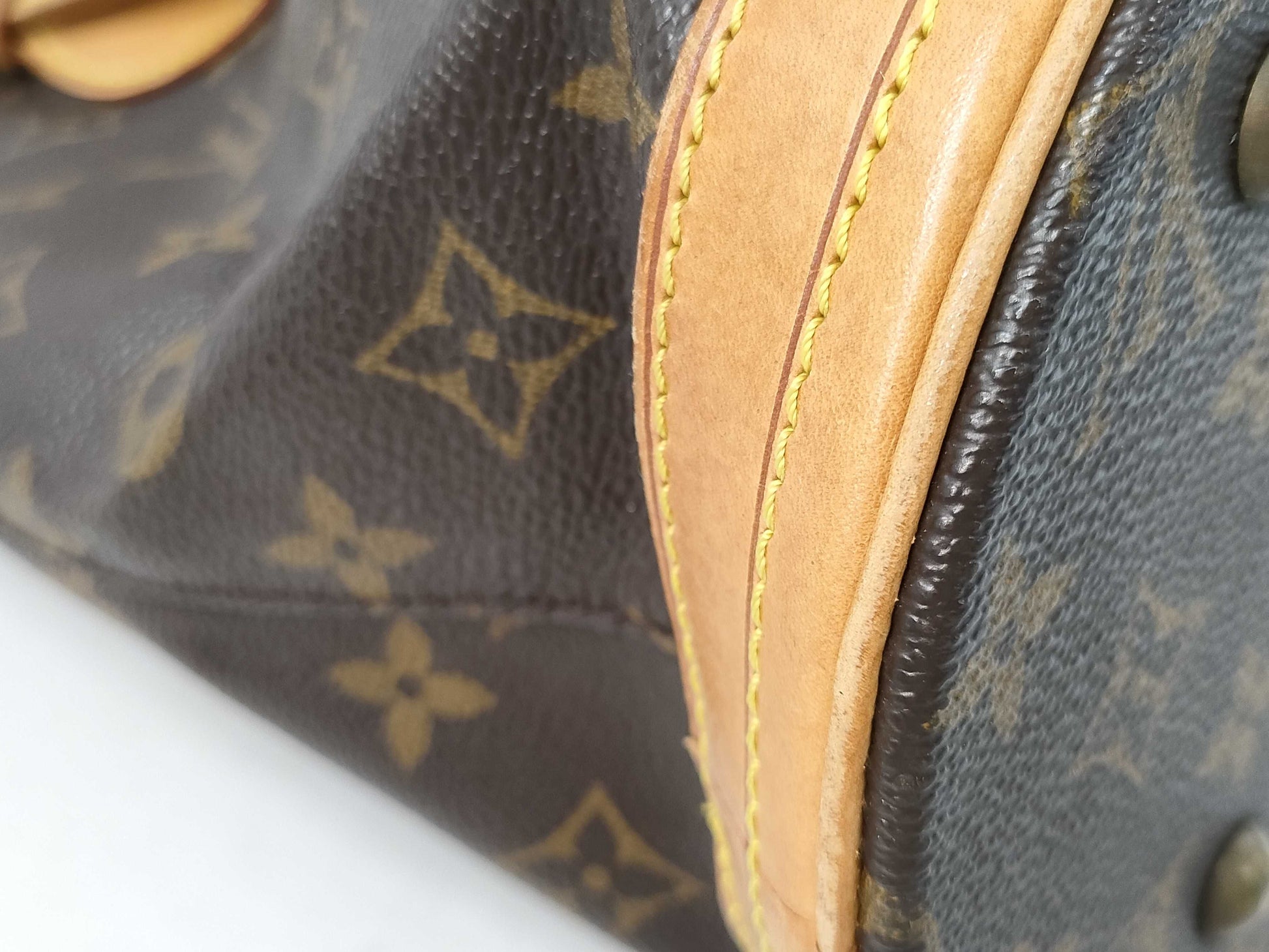 LOUIS VUITTON Monogram M42238 Petit Bucket Tote Bag