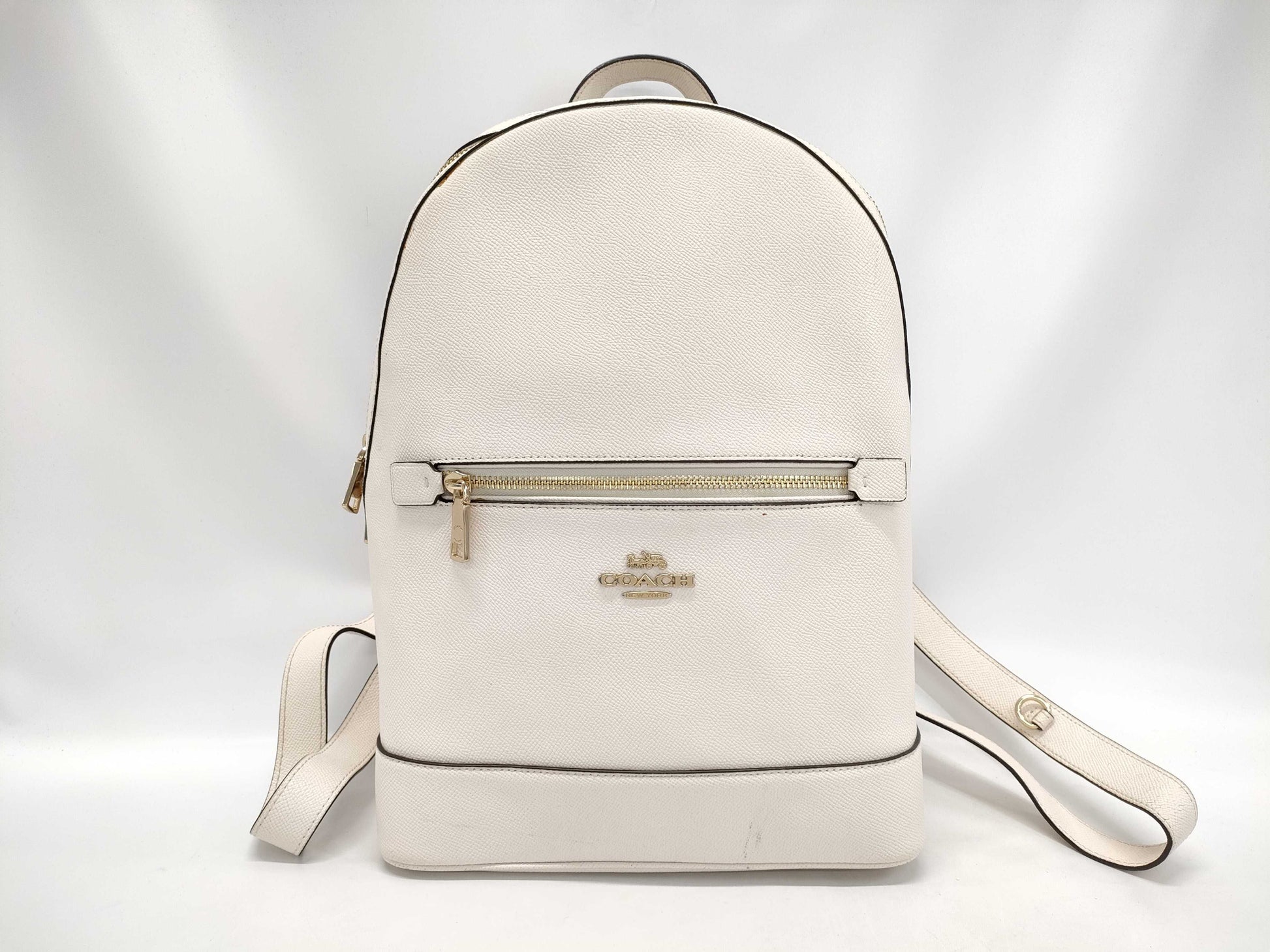 COACH C5180 Leather Backpack White Backpack