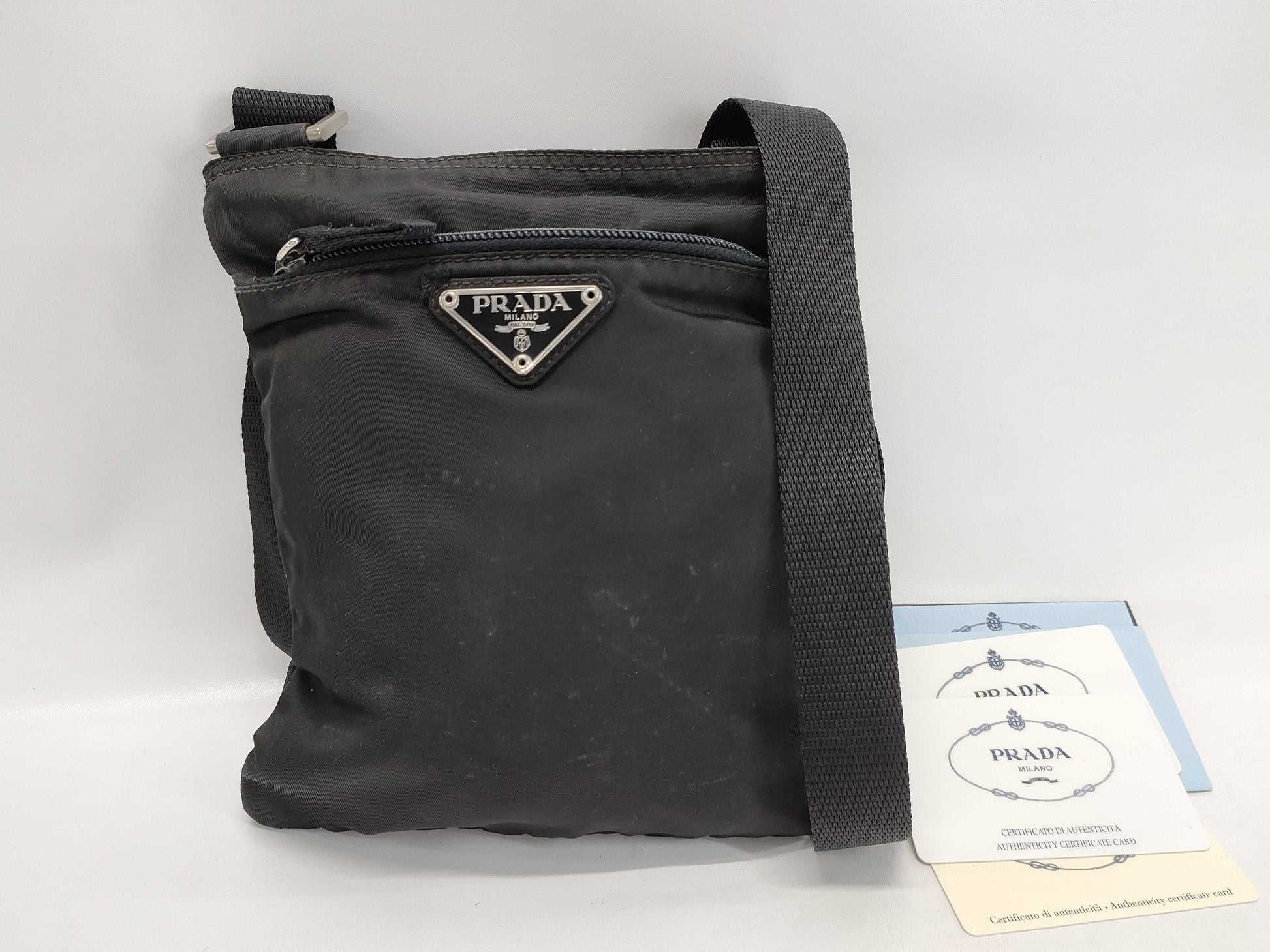 PRADA nylon pochette shoulder bag