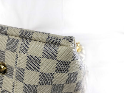LOUIS VUITTON Damier Azur Artsy GM Shoulder Bag 