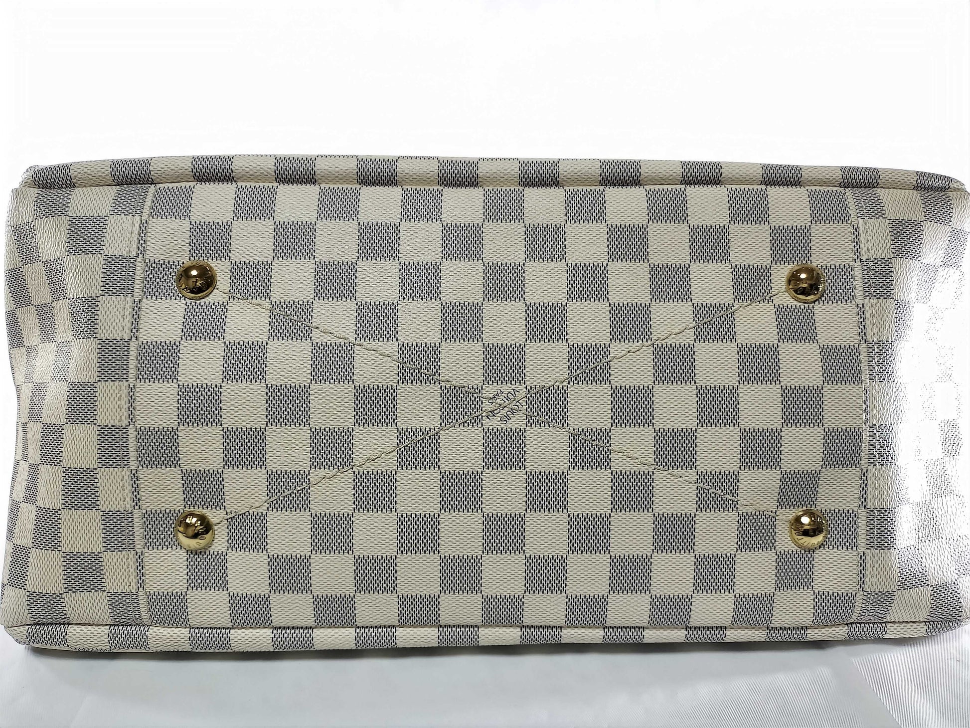 LOUIS VUITTON Damier Azur Artsy GM Shoulder Bag 