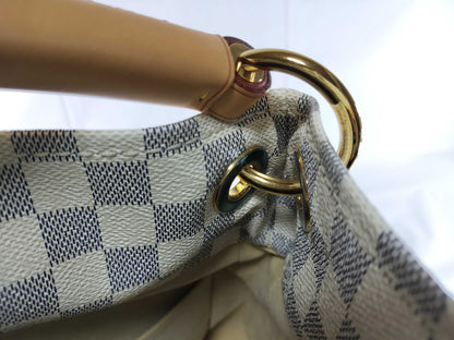 LOUIS VUITTON Damier Azur Artsy GM Shoulder Bag 