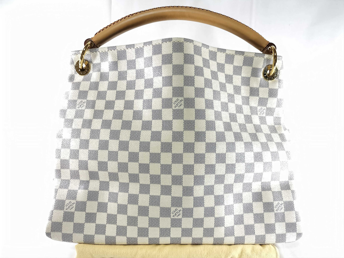 LOUIS VUITTON Damier Azur Artsy GM Shoulder Bag 