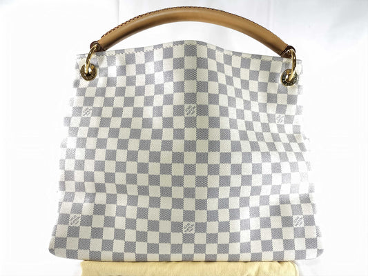LOUIS VUITTON Damier Azur Artsy GM Shoulder Bag 