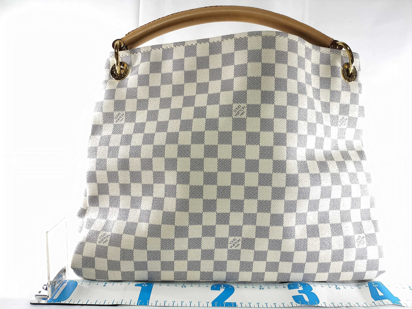 LOUIS VUITTON Damier Azur Artsy GM Shoulder Bag 