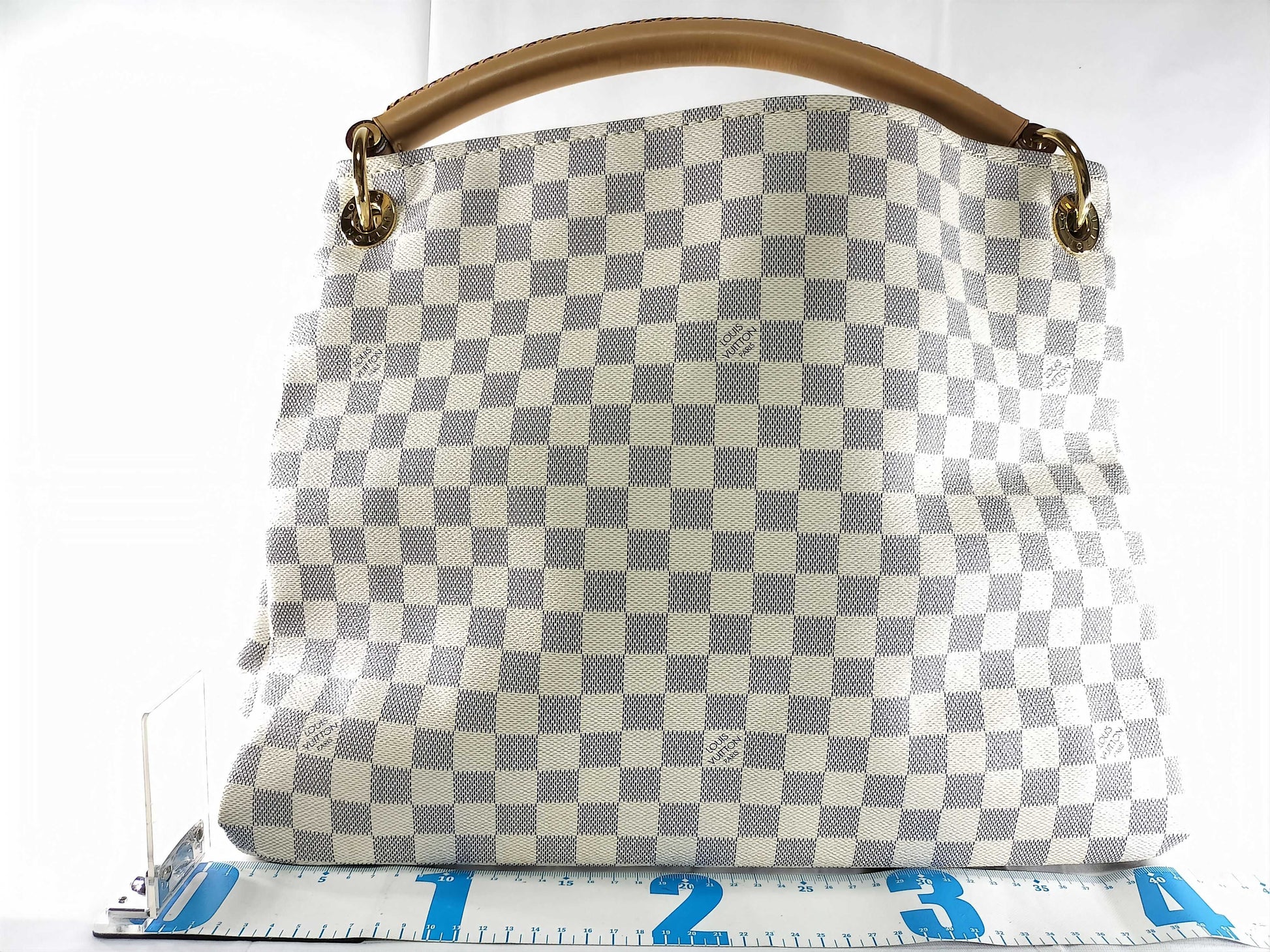 LOUIS VUITTON Damier Azur Artsy GM Shoulder Bag 