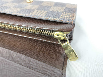 LOUIS VUITTON CA0025 Damier Porte Monnaie Bi-Tresor Wallet