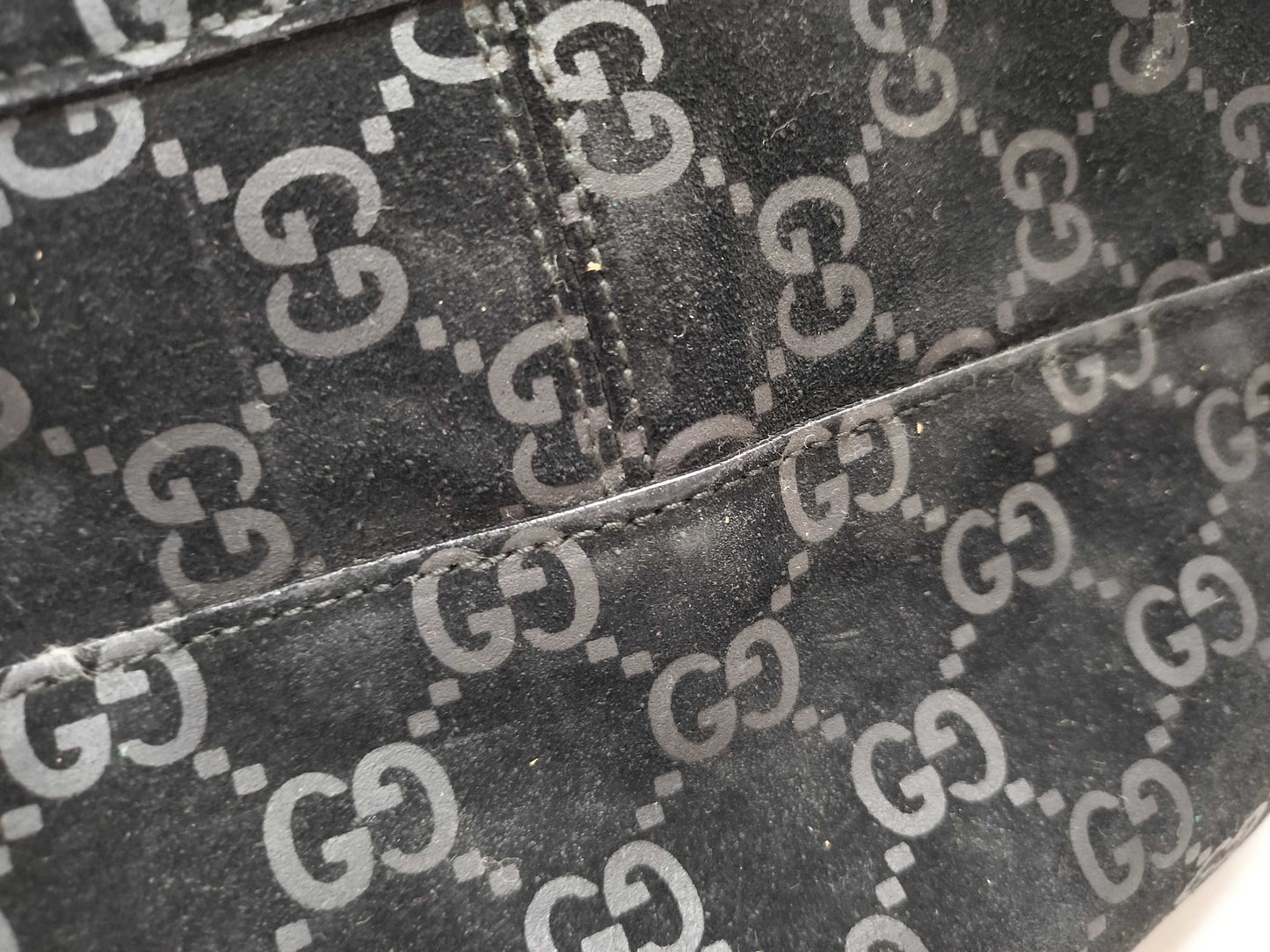 GUCCI GG Suede 0013746 Shoulder Bag