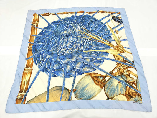 HERMES Carré 90 Key Pattern Scarf