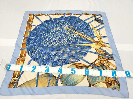 HERMES Carré 90 Key Pattern Scarf