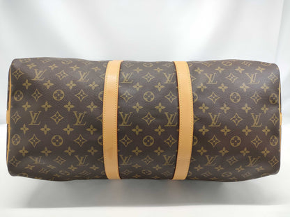 LOUIS VUITTON Monogram Keepall 50 Bandouliere Boston Bag