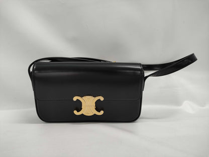 CELINE Claude Shoulder Bag in Black