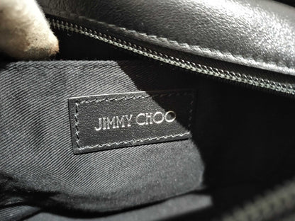 JIMMY CHOO Graphic Star 2-Way Leather Tote Handbag