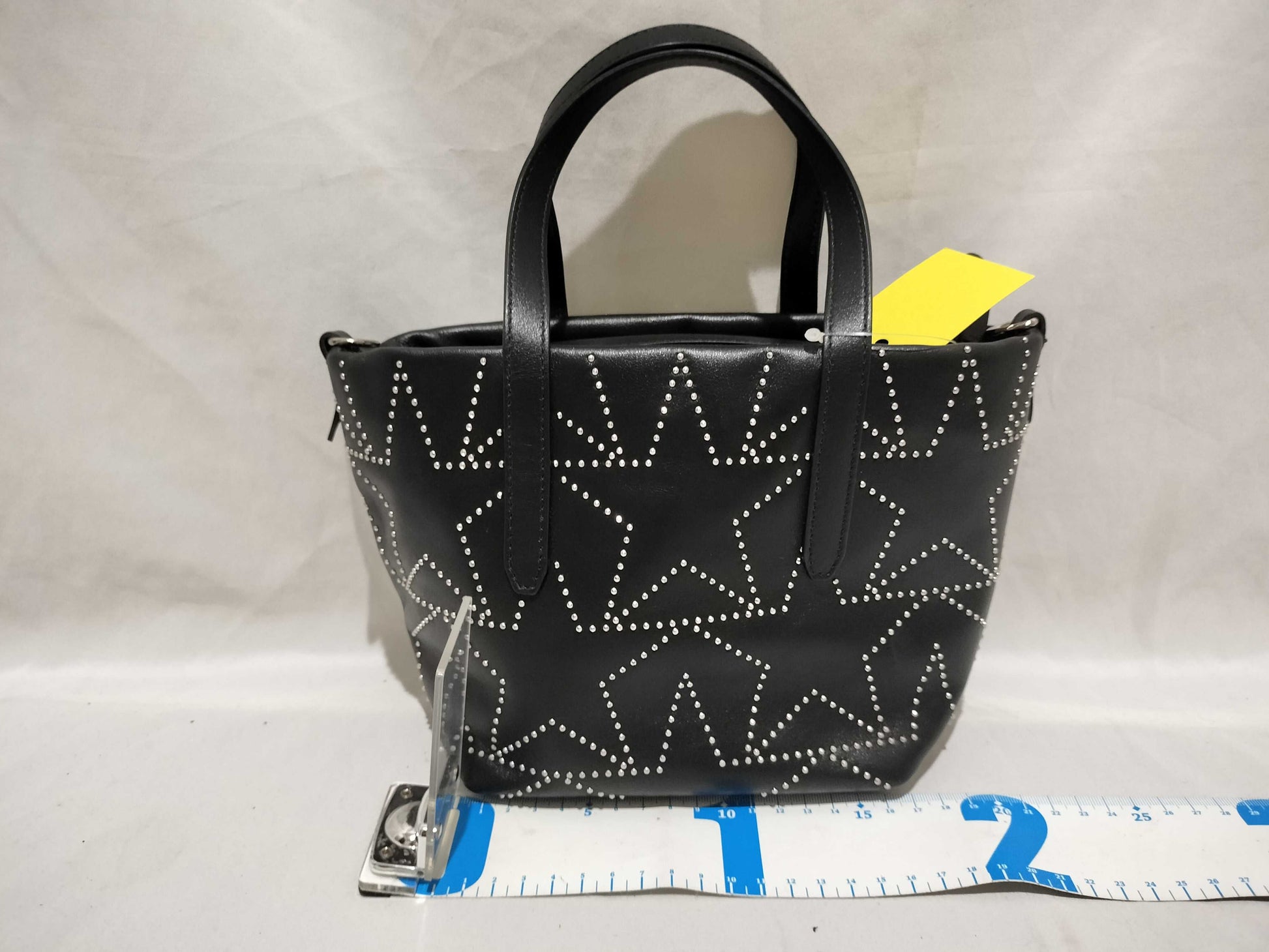 JIMMY CHOO Graphic Star 2-Way Leather Tote Handbag