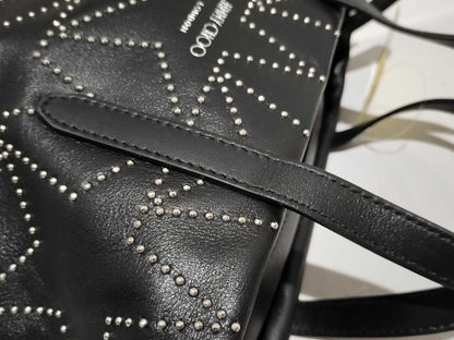 JIMMY CHOO Graphic Star 2-Way Leather Tote Handbag