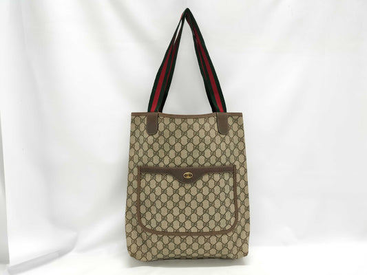 GUCCI GG Supreme Old Sherry Tote Bag