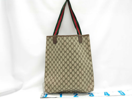 GUCCI GG Supreme Old Sherry Tote Bag