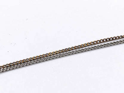 Yves Saint Laurent Twisted Curb Chain Necklace with YSL Logo