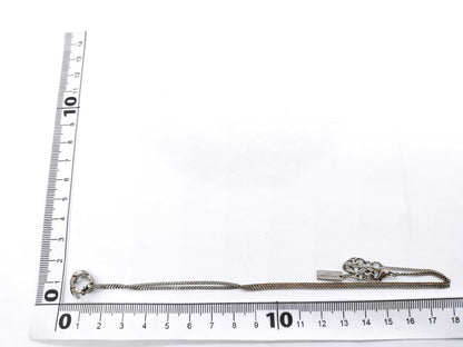 Yves Saint Laurent Twisted Curb Chain Necklace with YSL Logo