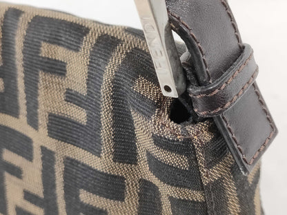 FENDI Zucca Mamma Bucket One-Shoulder Shoulder Bag