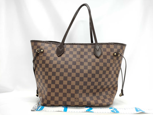 LOUIS VUITTON Damier Neverfull MM Tote Bag with Complete Accessories
