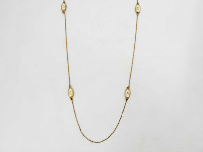 Dior logo necklace necklace